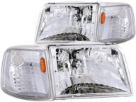 🔦 anzo usa 111119 фара ford ranger - прозрачный объектив, оранжевые углы (продается парами) логотип