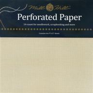 📄 mill hill ecru perforated paper, 14 count, 9 by 12-inch, pack of 2 logo