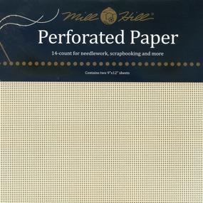 img 2 attached to 📄 Mill Hill Ecru Perforated Paper, 14 Count, 9 by 12-Inch, Pack of 2