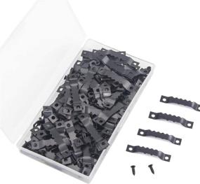 img 3 attached to 128 Pcs Sawtooth Picture Frame Hanging Hangers with Double Hole and Screws - Ideal for Creative Home Decoration and Black Picture Frame Display