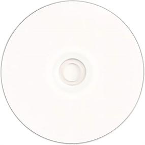 img 2 attached to 📀 Smartbuy 100-pack CD-Rs, 700mb/80min 52x, White Inkjet Hub Printable Blank Recordable Media Discs