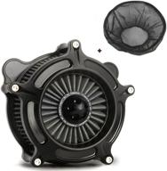 улучшите производительность своего harley с черным воздушным фильтром turbine intake filter rain socker cover для flhrc road king classic flhx fltr flht 2008-2013. логотип