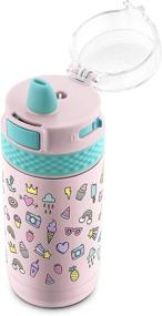 img 3 attached to 🌞 Fun in the Sun: Ello Ride 12oz Stainless Steel Kids Water Bottle for Hydration on-the-go!