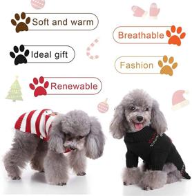 img 1 attached to 🐶 Adorable and Cozy: 3-Piece Stylish Pet Christmas Sweaters - Reindeer Design – X-Large