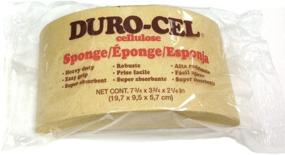 img 1 attached to 🧽 Durocel Turtleback Cellulose Sponge: Heavy Duty, 7.5x3.75x2.25-Inch - Ultimate Cleaning Tool for Tough Messes