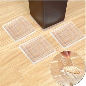 img 3 attached to 🪑 High-quality Non-Slip Furniture Pads – Set of 8 Self-Adhesive Silicone Feet Grippers! Top-rated Non Skid Furniture Pad Floor Protectors for Securing Furniture in Place