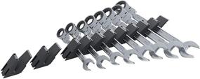 img 3 attached to 🛠️ ToolBox Widget - Modular Angled Large Wrench Organizer - Ideal Organizer for Mechanics, Efficient Storage Solution with Conforming Slots - 1 Kit