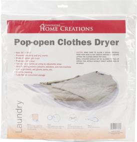 img 1 attached to 🧺 Инновационный домашний комплект Collapsible Sweater Dryer от Innovative Home Creations, 30x29.5 дюймов, белый.