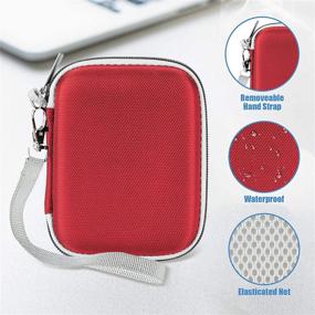 img 3 attached to 🔴 ProCase Samsung T7/ T7 Touch Portable SSD Hard Carrying Case + 2 Cable Ties - Red