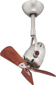 img 2 attached to 🌀 DI-BN-WD Diane Directional 16&#34; Ceiling Fan &amp; Oscillating Fan with Remote, Brushed Nickel by Matthews