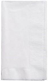 img 1 attached to 🍽️ Creative Converting Pack of 50 Elegant White Dinner Napkins for Wedding, Party, Bridal or Baby Shower - Disposable Bulk Supply of High-Quality Napkins