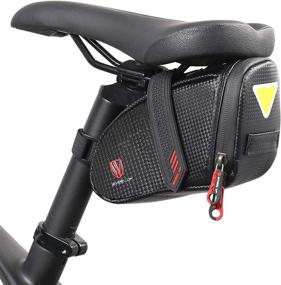 img 4 attached to CamGo Bike Seat Pack: Waterproof Cycling Storage Bag with Reflective Stripe – Ultimate Wedge Saddle Bag for Tools & Accessories