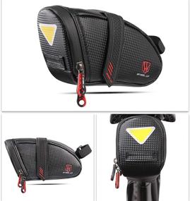 img 3 attached to CamGo Bike Seat Pack: Waterproof Cycling Storage Bag with Reflective Stripe – Ultimate Wedge Saddle Bag for Tools & Accessories