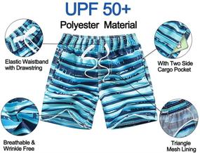 img 2 attached to EULLA Little Boardshorts: Premium Resistant Boys' Swimwear for Active Swimmers