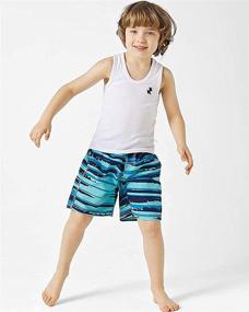 img 3 attached to EULLA Little Boardshorts: Premium Resistant Boys' Swimwear for Active Swimmers
