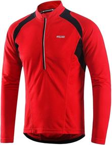 img 4 attached to 🚴 ARSUXEO Men's Long Sleeve Half Zipper Cycling Jerseys MTB Bike Shirts 6031 - Enhanced for SEO