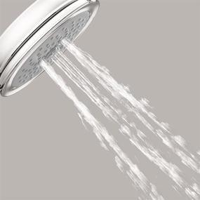 img 1 attached to Hansgrohe Croma 100 Classic 5-inch Showerhead with Easy Install, 3-Spray Full, Pulsating Massage, Intense Turbo, Easy Clean in Polished Nickel, 04070830