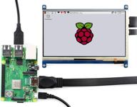 📺 waveshare 7-дюймовый hdmi lcd (c) емкостной сенсорный экран: совместим с raspberry pi 3 model b/3 b+ 2b/b+/b/a, beaglebone black, banana pi/pro - видео и фото комплект. логотип