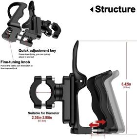 img 3 attached to 🚲 Junejour Small Bike Water Bottle Holder: Adjustable Bicycle Bottle Cage for Road and Mountain Bikes