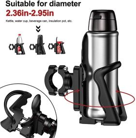 img 1 attached to 🚲 Junejour Small Bike Water Bottle Holder: Adjustable Bicycle Bottle Cage for Road and Mountain Bikes