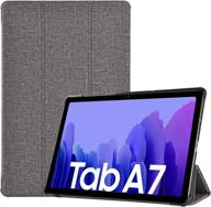 📱 procase galaxy tab a7 10.4 case 2020 t500 t505 t507 - slim light cover with trifold stand and hard shell, lightgrey logo
