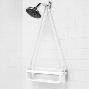 img 2 attached to 🚿 White Umbra Flex Single Shower Caddy - Enhanced SEO-friendly Product Name