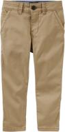 stylish & durable: osh kosh boys' kids classic twill pant instantly elevates young wardrobes! logo