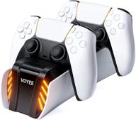 🎮 upgraded voyee ps5 fast charging station | ps5 controller charging stand | dual controller charger compatible with playstation 5 | replacement for dualsense charging station logo