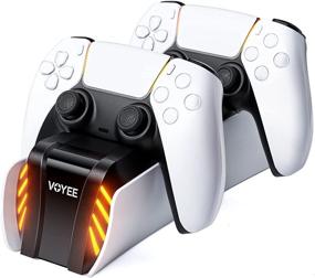 img 4 attached to 🎮 Upgraded VOYEE PS5 Fast Charging Station | PS5 Controller Charging Stand | Dual Controller Charger compatible with Playstation 5 | Replacement for DualSense Charging Station