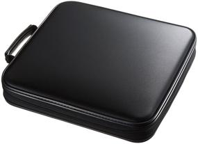 img 4 attached to 📀 Sanwa 160 Large Capacity CD Case: Portable DVD/VCD Storage with EVA Protective Blu-ray Wallet, Handle for Car, Home, Office, Travel (Black)