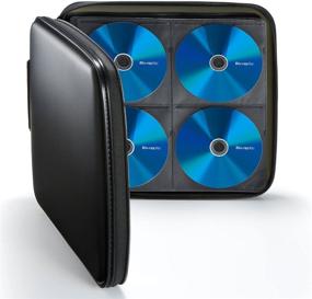 img 3 attached to 📀 Sanwa 160 Large Capacity CD Case: Portable DVD/VCD Storage with EVA Protective Blu-ray Wallet, Handle for Car, Home, Office, Travel (Black)