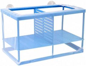 img 3 attached to XMHF Aquatic Fish Breeder Box - Net Breeder Hatchery Incubator for Isolation, Separation, and Hatchery Purposes - White and Blue