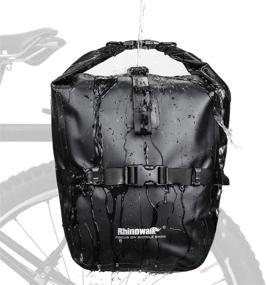 img 4 attached to 🚲 Rhinowalk 20L Bike Pannier Bag: Waterproof, Durable, and Spacious Trunk Bag for Cycling and Traveling