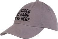 🎮 game pause & join - hilarious video gamer humor joke hat cap for men and women logo