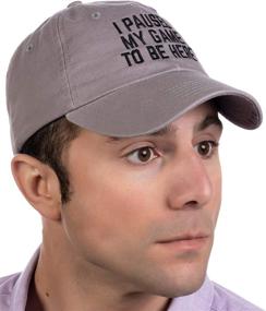 img 1 attached to 🎮 Game Pause & Join - Hilarious Video Gamer Humor Joke Hat Cap for Men and Women