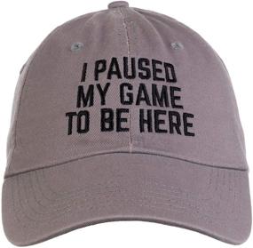 img 3 attached to 🎮 Game Pause & Join - Hilarious Video Gamer Humor Joke Hat Cap for Men and Women