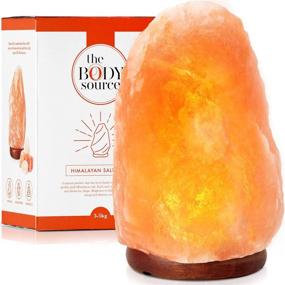 img 4 attached to 🔮 Himalayan Salt Lamp - 8-10 Inch (7-11 Pound) with Dimmer Switch - Handcrafted and All-Natural, Including Wooden Base and Spare Bulb