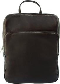 img 3 attached to Piel Leather Pocket Backpack Chocolate