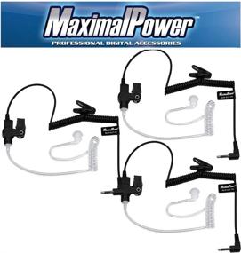 img 1 attached to 🎧 MaximalPower RHF 617-1N X3 3.5mm Receiver/Listen Only Surveillance Headset Earpiece, 3 Pack: High-quality Audio Solution for Enhanced Monitoring and Covert Operations