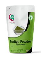 🌿 organic indigo powder for hair dye - 8 oz (227 grams) with free gloves and head cap - ideal for black and dark hair - indigofera tinctoria - black henna - pure indigo - natural hair color logo