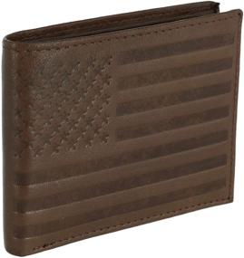 img 3 attached to Premium CTM Leather American Embossed Bifold: 👛 Sleek Wallets, Card Cases & Money Organizers for Men