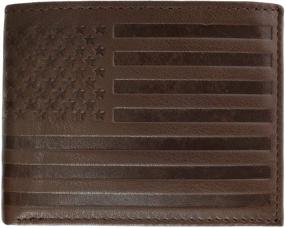 img 4 attached to Premium CTM Leather American Embossed Bifold: 👛 Sleek Wallets, Card Cases & Money Organizers for Men