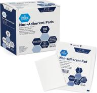 🩹 medpride sterile non-adherent pads, 100-pack, 3” x 4”, non-adhesive wound dressing, highly absorbent & non-stick, painless removal-switch, individually wrapped for extra protection: premium quality pads for wound care логотип