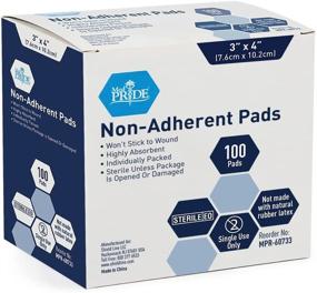 img 3 attached to 🩹 Medpride Sterile Non-Adherent Pads, 100-Pack, 3” x 4”, Non-Adhesive Wound Dressing, Highly Absorbent & Non-Stick, Painless Removal-Switch, Individually Wrapped for Extra Protection: Premium Quality Pads for Wound Care