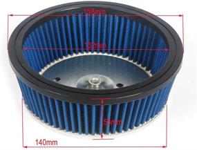 img 3 attached to 🏍️ HIFROM High Performance Air Filter Replacement HD-0800 Motorcycle Part# 2944299A-2944299E 2001-2008 Screamin Eagle Fatboy