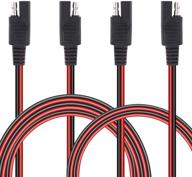 🔌 hilitchi 2 pcs sae to sae extension cable set: 3ft and 6ft | 18 gauge quick disconnect wire harness | 2 pin automotive extension cable logo