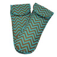 heat resistant cover teal bronze chevron logo