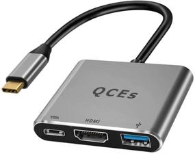 img 4 attached to USB C to HDMI Multiport Adapter with 100W PD Charging, Thunderbolt 3 to HDMI Hub 4K 💻 Video Output Compatible with MacBook Pro/Air 2020/2018 iPad Pro/Air 2020, Galaxy S20/10 - QCEs USB-C to USB 3.0 Adapter