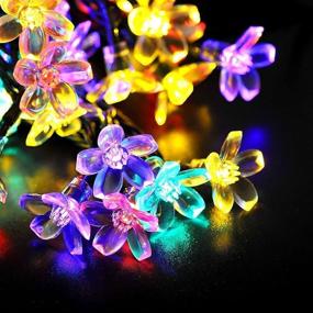 img 1 attached to 🌸 Enchanting Flower String Lights: Cherry Blossom Twinkle Lights for Indoor/Outdoor Décor, with 8 Modes & Memory Function - Perfect for Christmas, Patio, Garden, and Parties