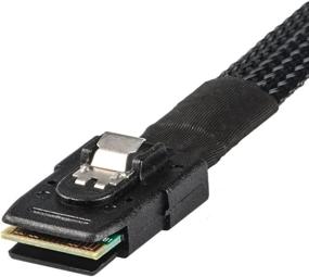 img 1 attached to J&D Internal Mini SAS 36 Pin SFF-8087 to 4 SATA 7 Pin Forward Breakout Cable - High-Speed Data Transfer, 1.6 Feet Length